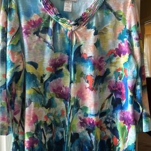 Colorful Floral Blouse